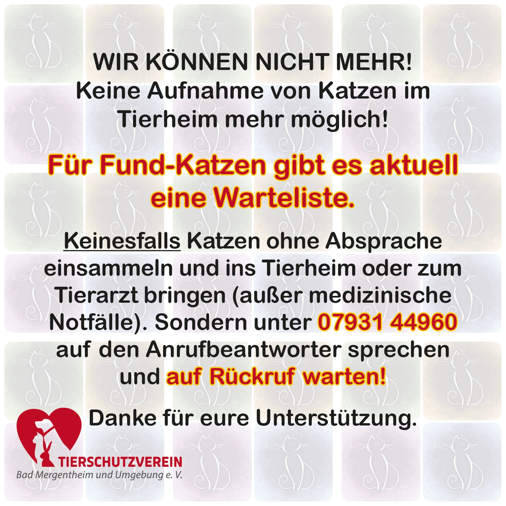 Tierheim Bad Mergentheim u. U. e.V.