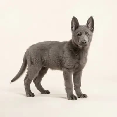 Vieux berger allemand Welpe in Gris