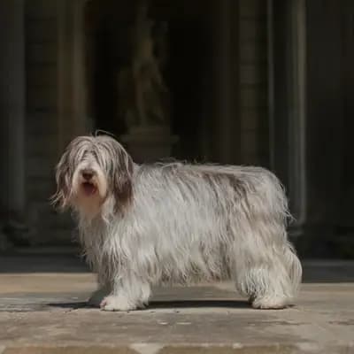 Foto von Dafne, einem Polski Owczarek Nizinny-Elternhund in Brandenburg.