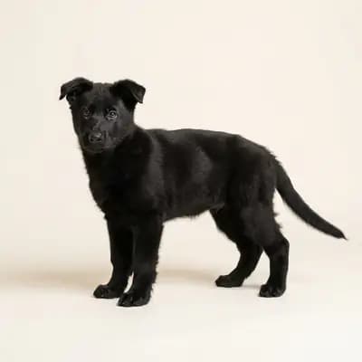 德国牧羊犬 Welpe in 黑色