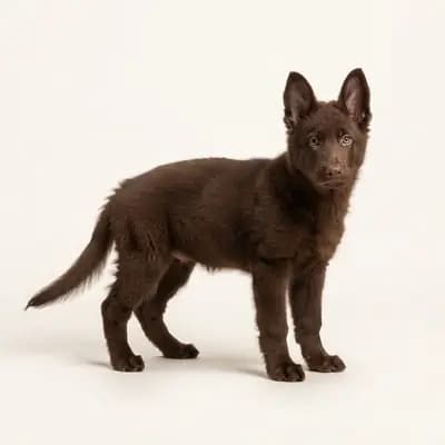 德国牧羊犬 Welpe in 肝色