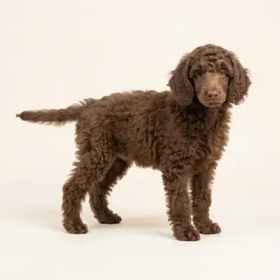 中型贵宾犬 Welpe in 棕色