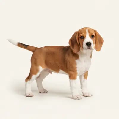 小猎犬 Welpe in 红白色