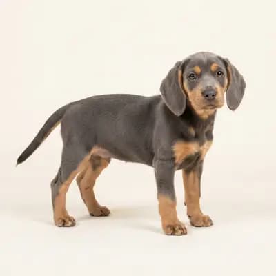 小猎犬 Welpe in 蓝褐双色