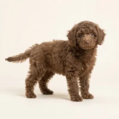 Toy Poodle Welpe in Kahverengi