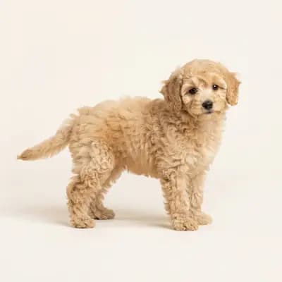 Toy Poodle Welpe in Fawn