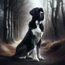 Great Anglo-French White and Black Hound