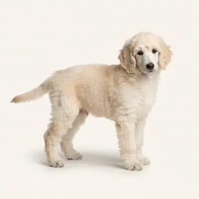 Storpuddel Welpe in Creme