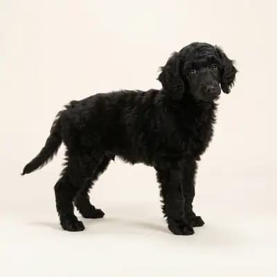 中型贵宾犬 Welpe in 黑色