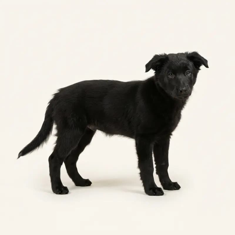 边境牧羊犬 Welpe in 黑色