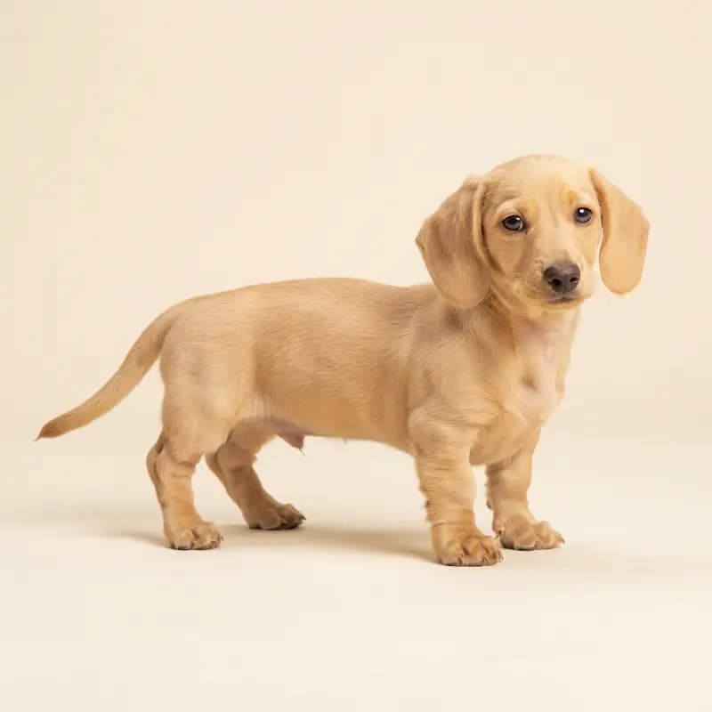 腊肠犬 Welpe in 黄色