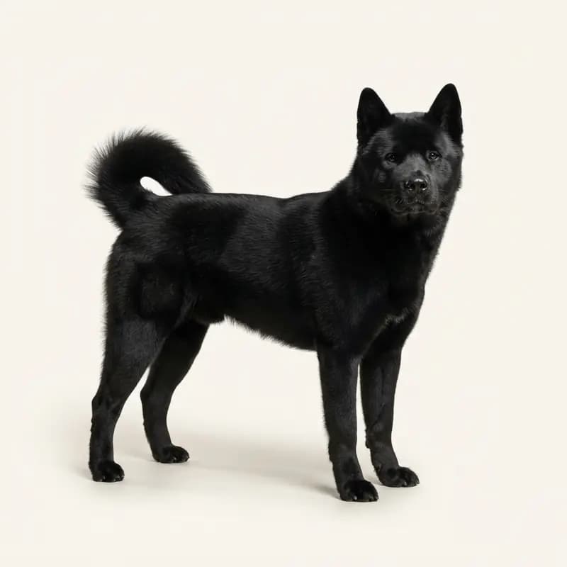 Akita americano adulto en Negro