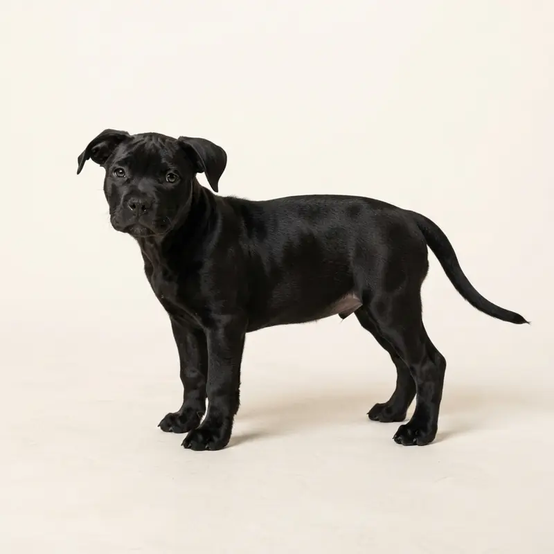 Pocket Bully puppy in 黑色
