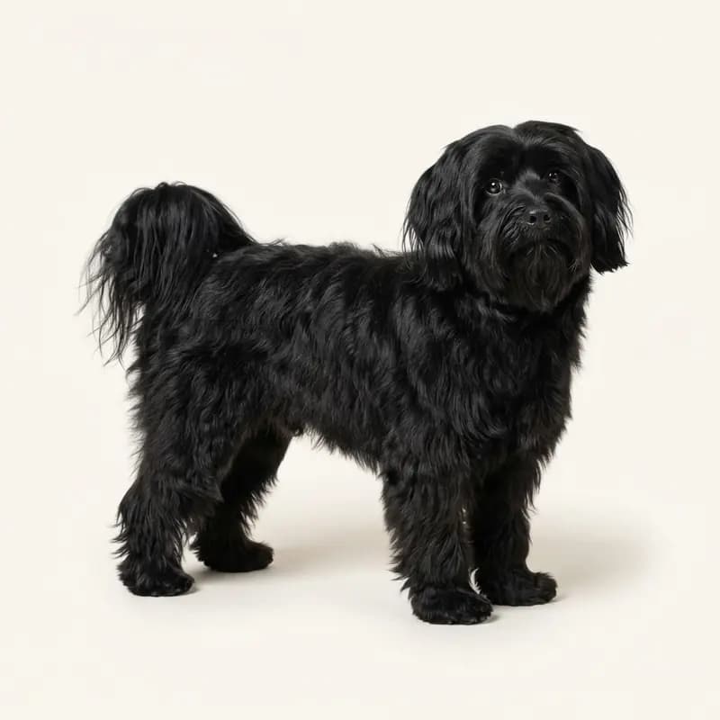 Terrier tibetano adulto en Negro