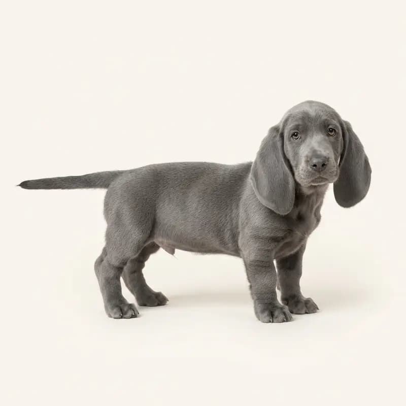 Basset Hound Welpe in Mavi