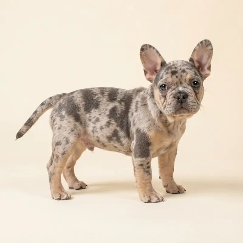 Französische Bulldogge Welpe in Merle (Tiger)