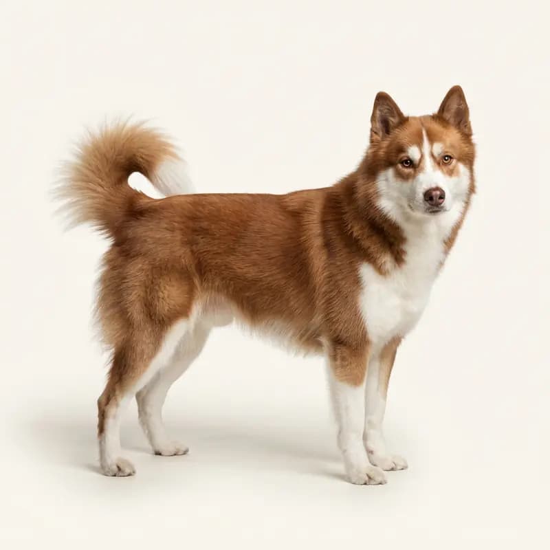 红白色的成年加拿大爱斯基摩犬