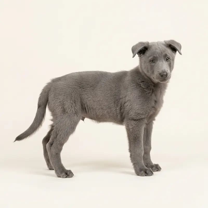 比利时牧羊犬 Welpe in 灰色