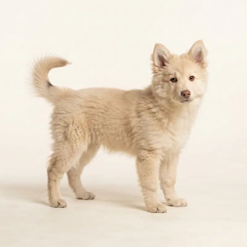 冰岛牧羊犬 Welpe in 奶油色