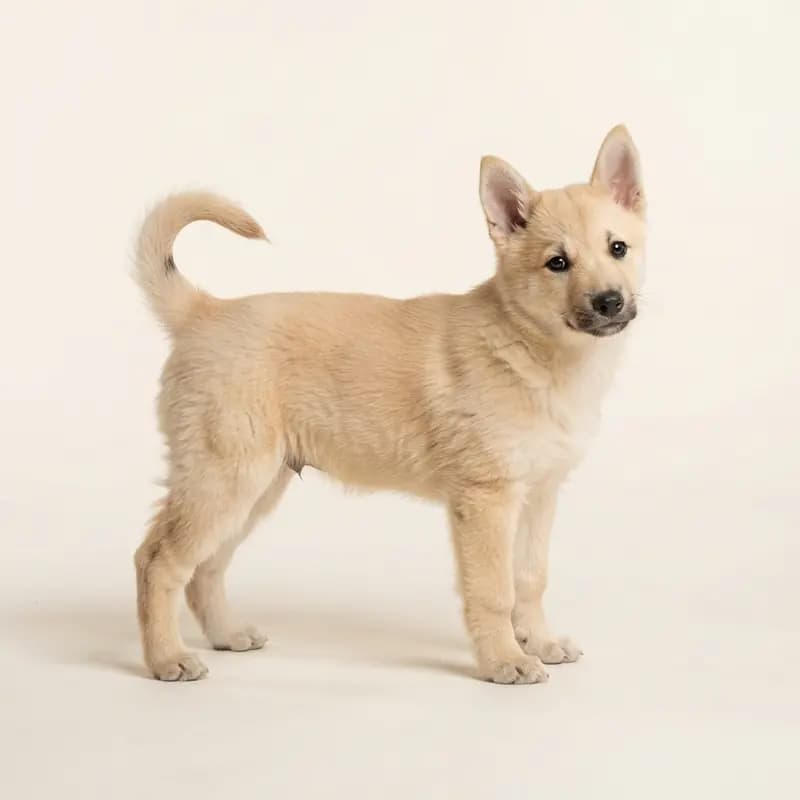挪威牧羊犬 Welpe in 麦色