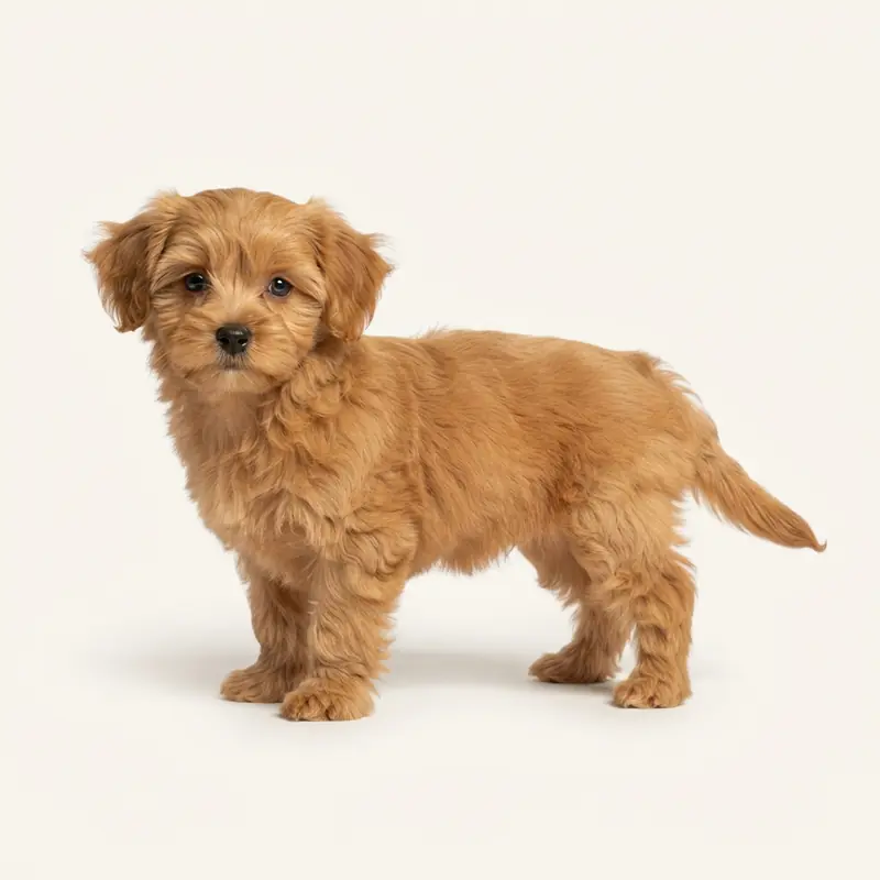 Morkie puppy in 棕褐色