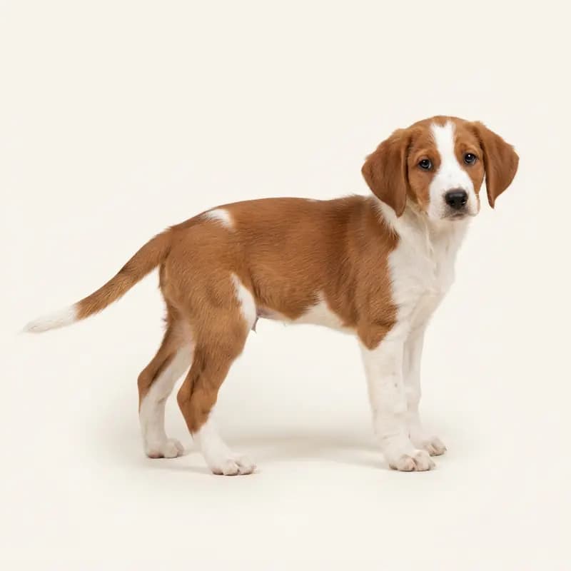 海根猎犬（Hygen-Bracke） Welpe in 红白色