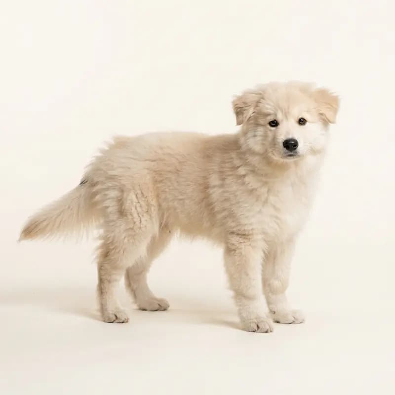 Chien finlandais de Laponie (Suomenlapinkoira) Welpe in Crème
