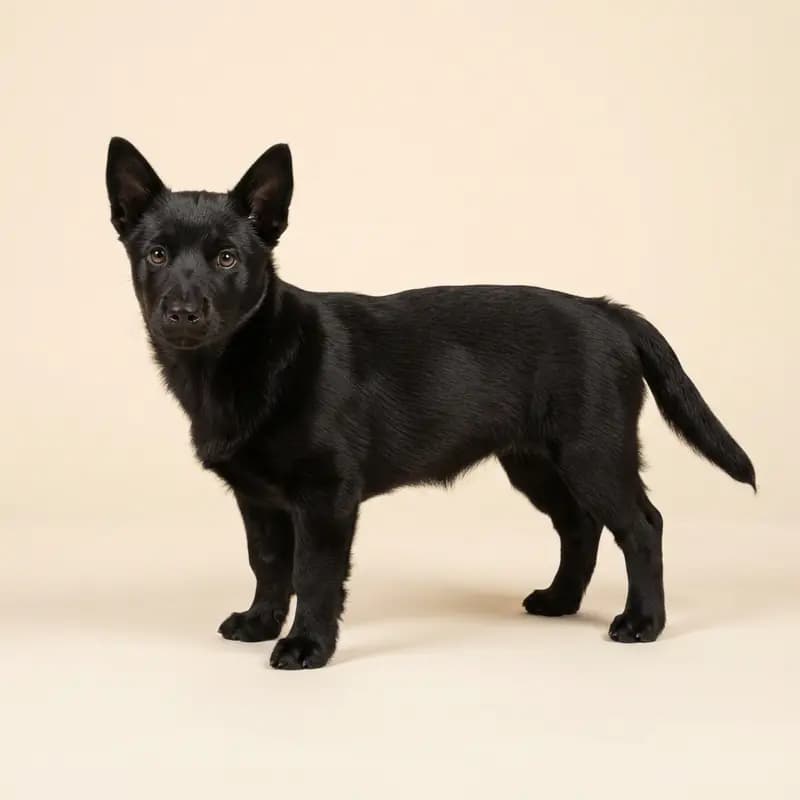 Spitz dos Visigodos Welpe in Preto