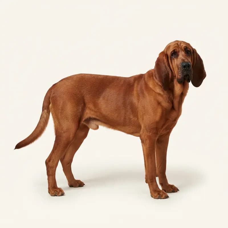Volwassen Bloedhond in Rood