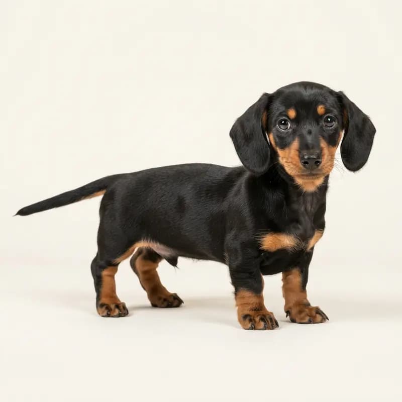 迷你腊肠犬 Welpe in 黑褐双色