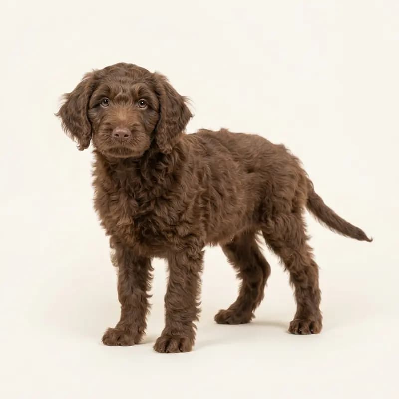 Barbet Welpe in Braun