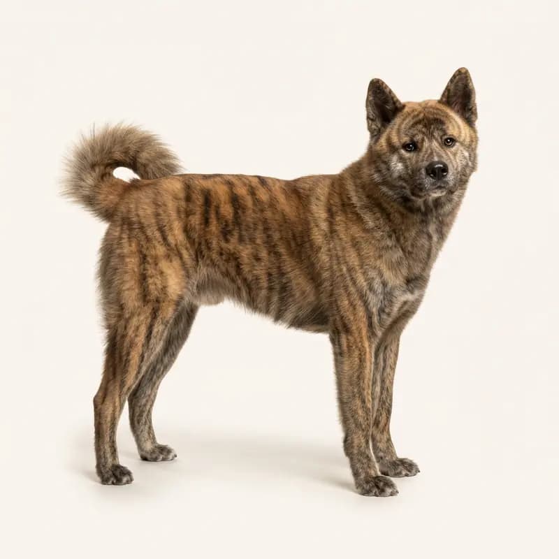 Akita ausgewachsen, Gestromt