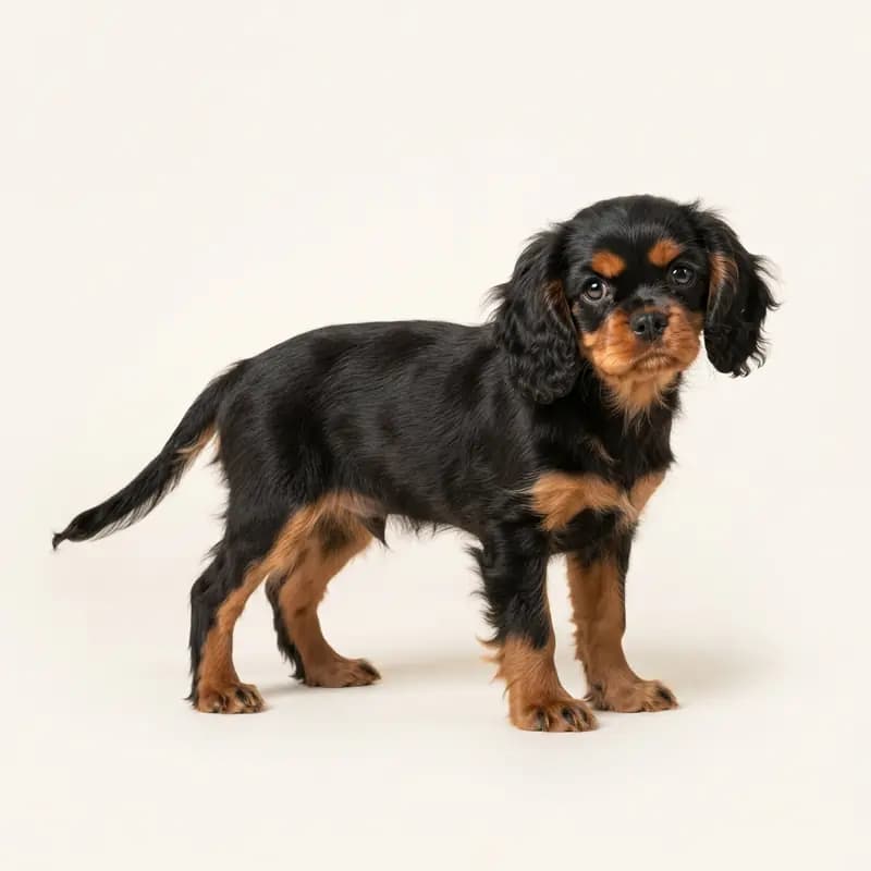 查理士王小猎犬 Welpe in 黑褐双色