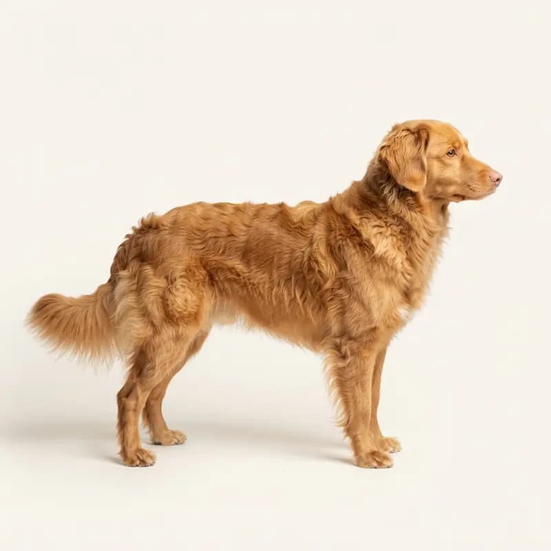 Tollerdoodle (Nova scotia Duck Tolling Retriever x Puddel) med Mellemlang pels