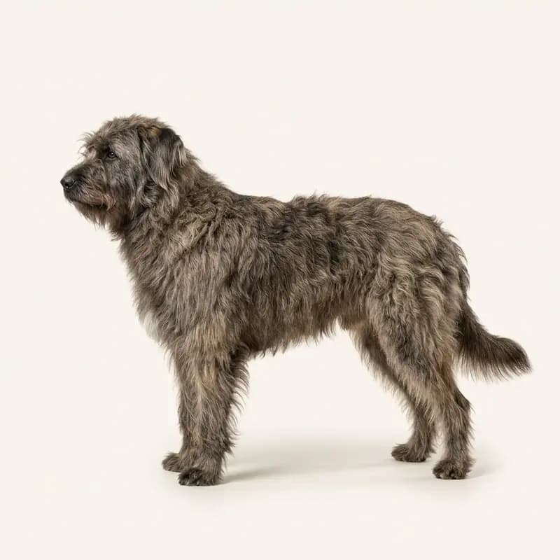 中长毛毛型的阿登牧羊犬