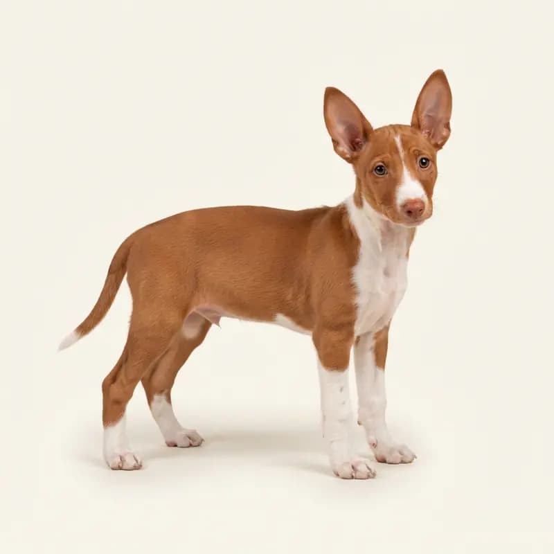 埃特纳猎兔犬 Welpe in 红白色