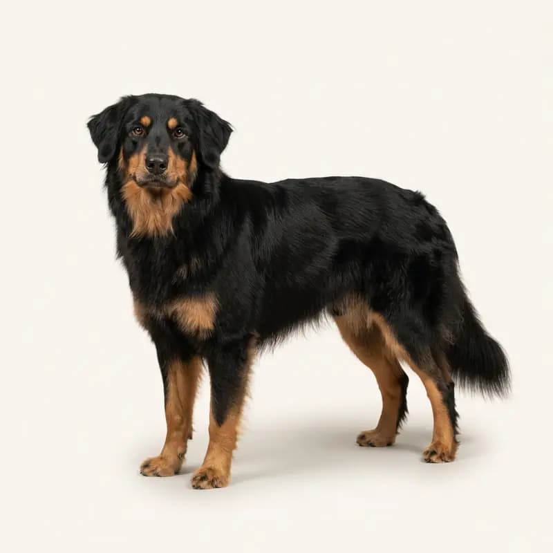 黑褐双色的成年阿尔卑斯牧羊犬