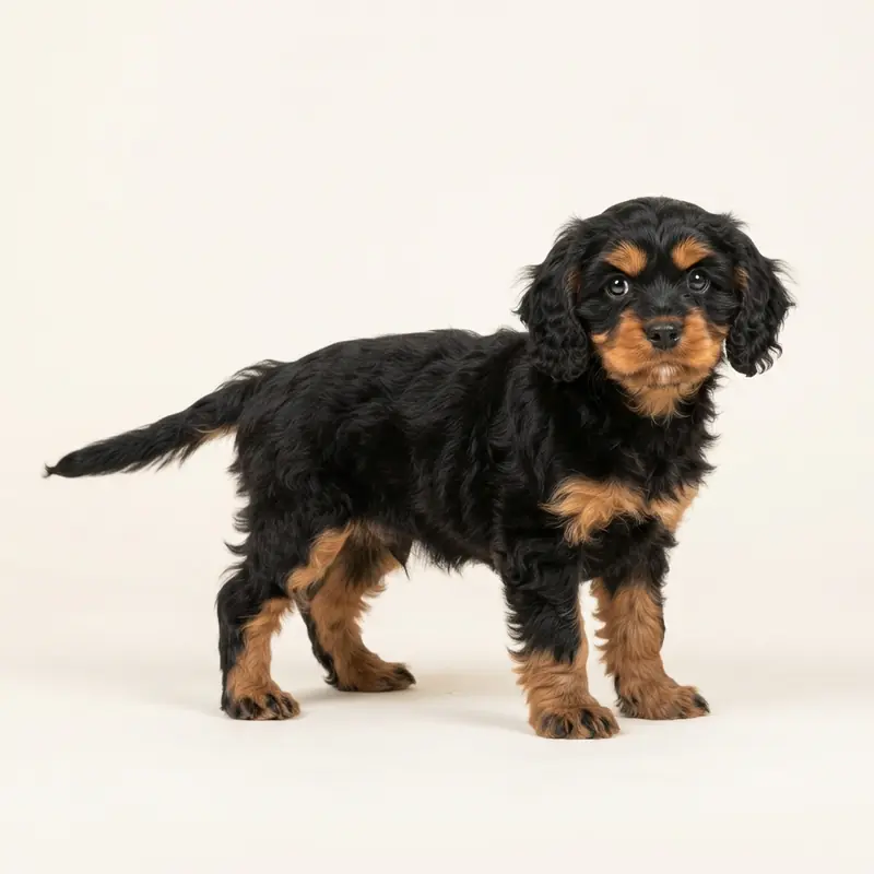 卡瓦普 puppy in 黑褐双色