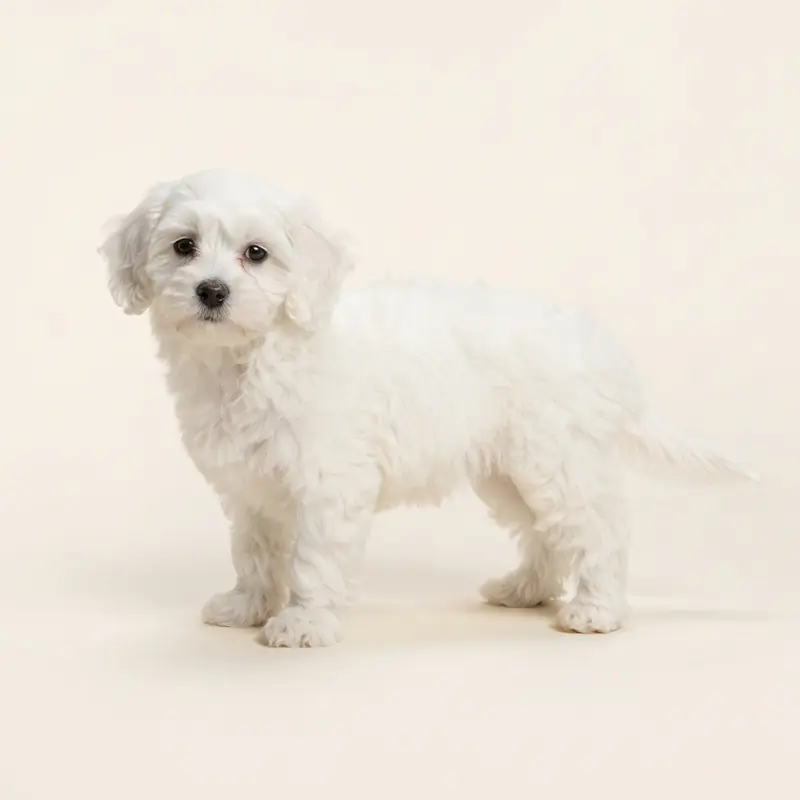 Cavachon puppy in 白色