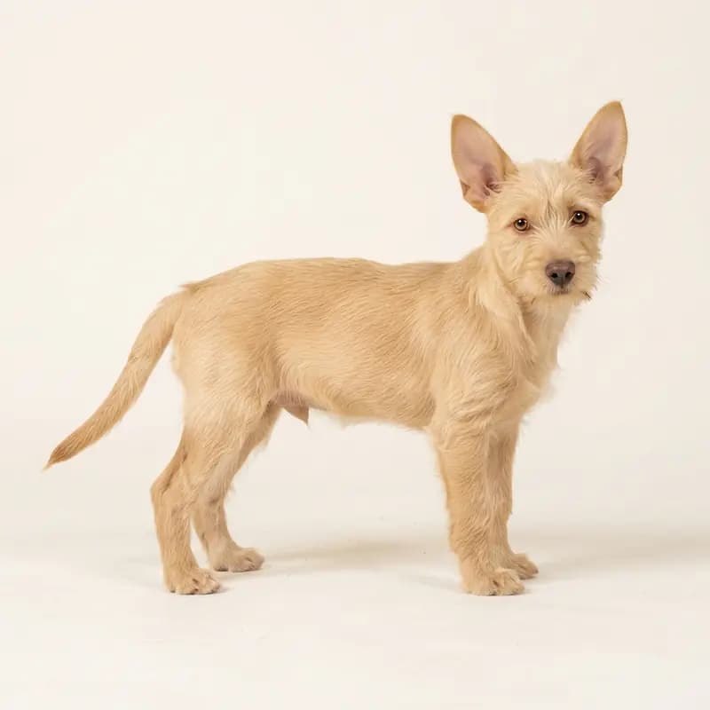 Podenco portugués pequeño de pelo duro Welpe in Leonado