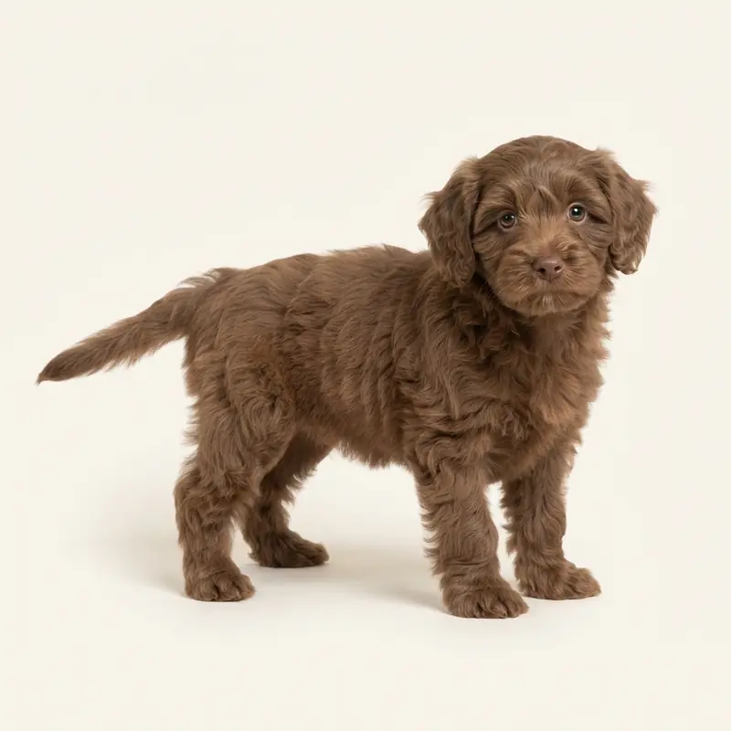 Havapoo puppy in 棕色