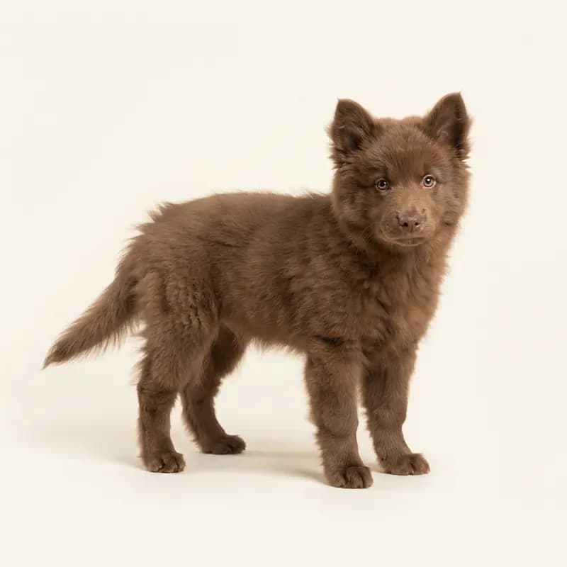 Chien finlandais de Laponie (Suomenlapinkoira) Welpe in Marron