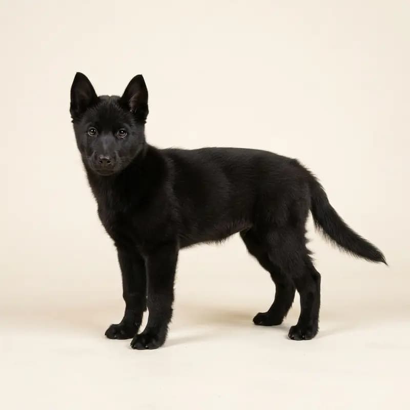 Siberian Husky puppy in Black