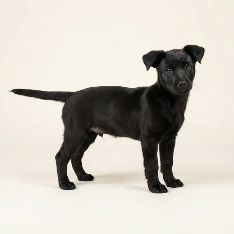 葡萄牙波登戈犬（小型短毛） Welpe in 黑色