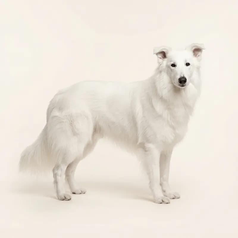 Adult American Collie in White
