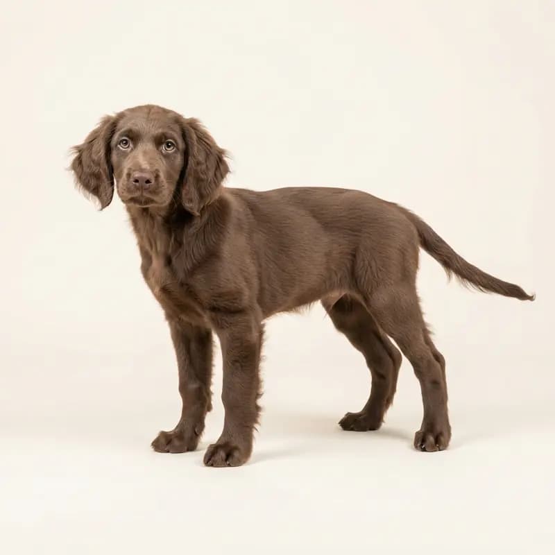德国长毛指示犬 Welpe in 棕色