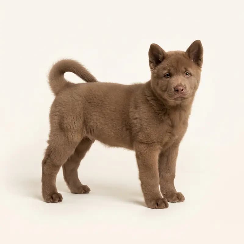 Akita americano Welpe in Marrón