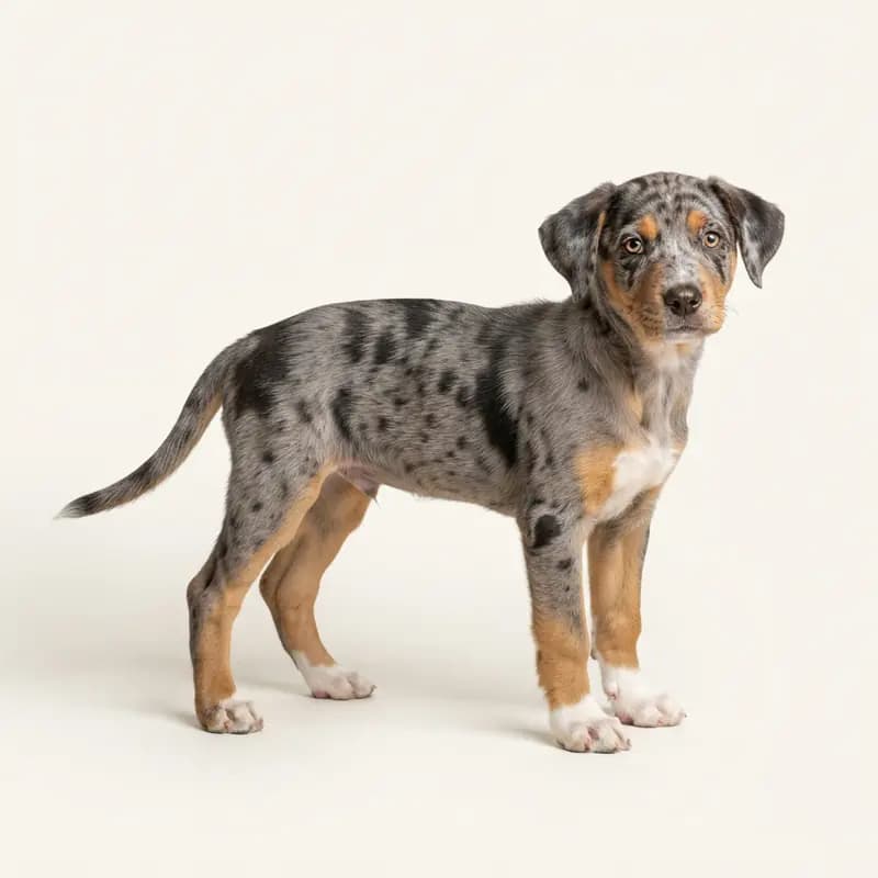 卡塔豪拉豹犬 Welpe in 蓝色大理石（Blue Merle）