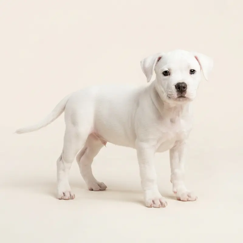 Exotic Bully puppy in 白色