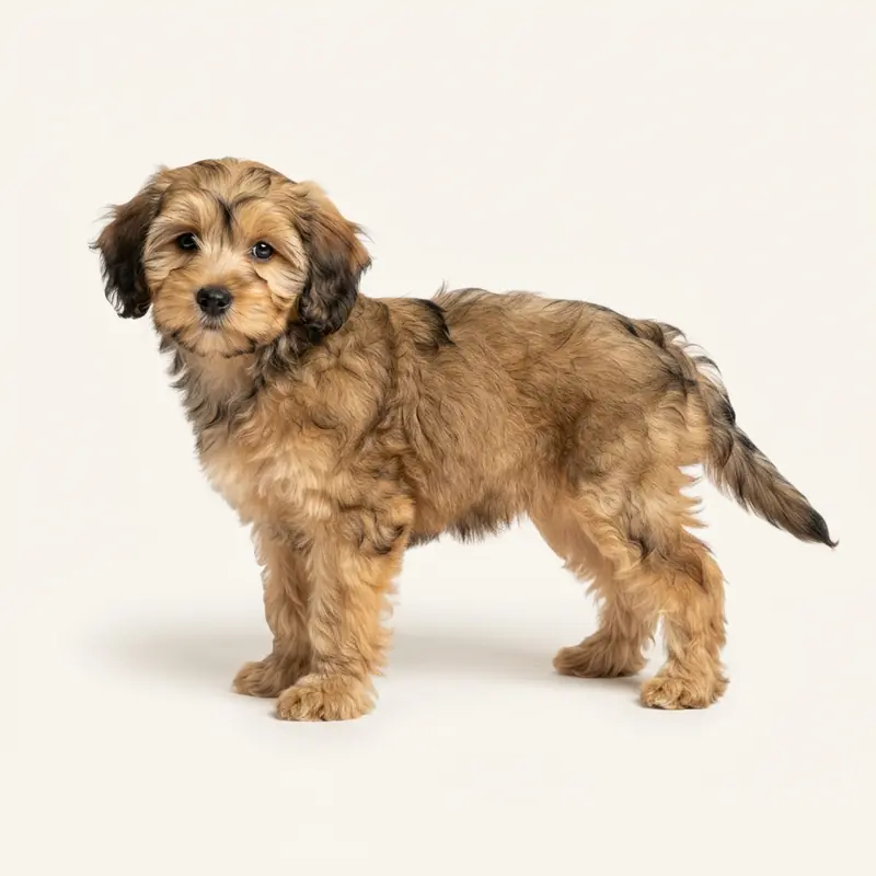 Havapoo puppy in 貂色